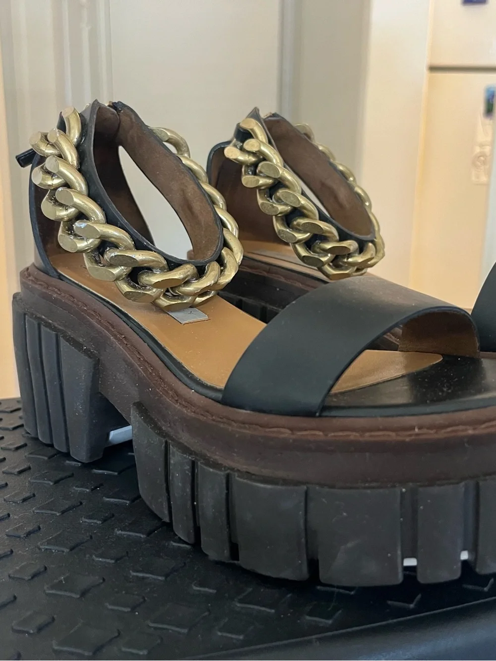 Stella McCartney Chunky Chain Platform Sandals